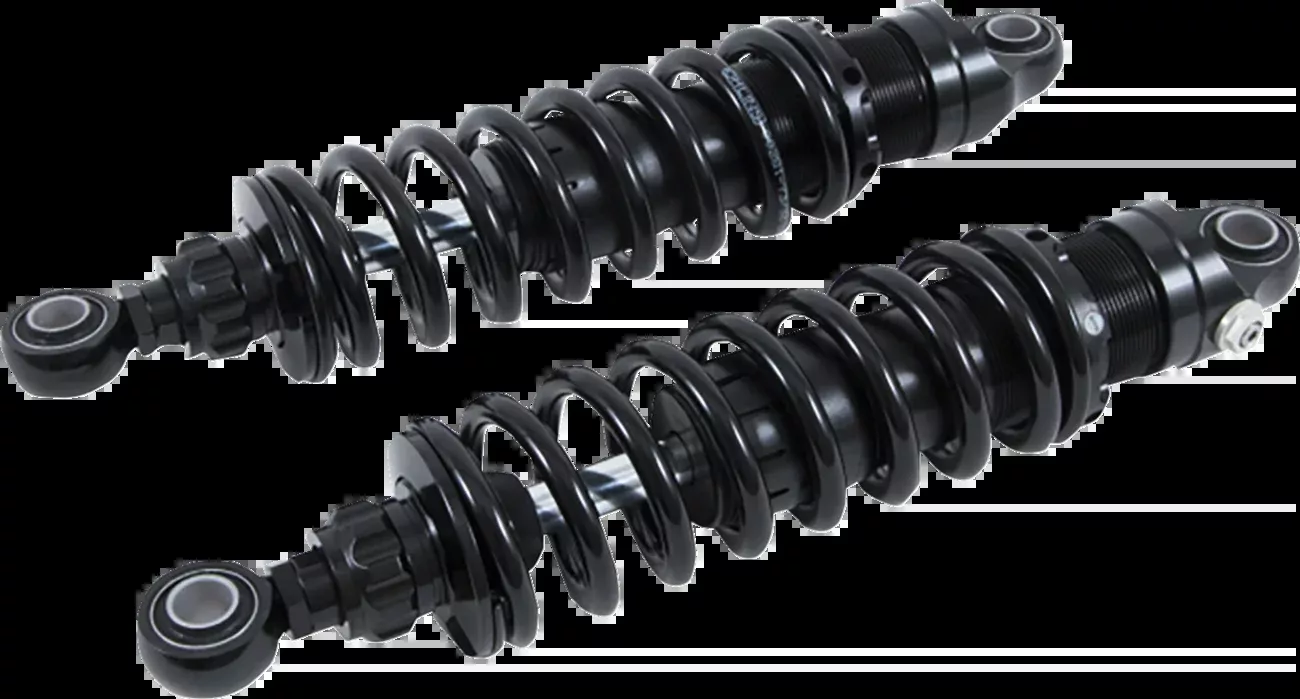 Ohlins HD 765 Twin 13" STX36 Blackline Rear Shocks for 1991-2017 Harley Dyna FXD