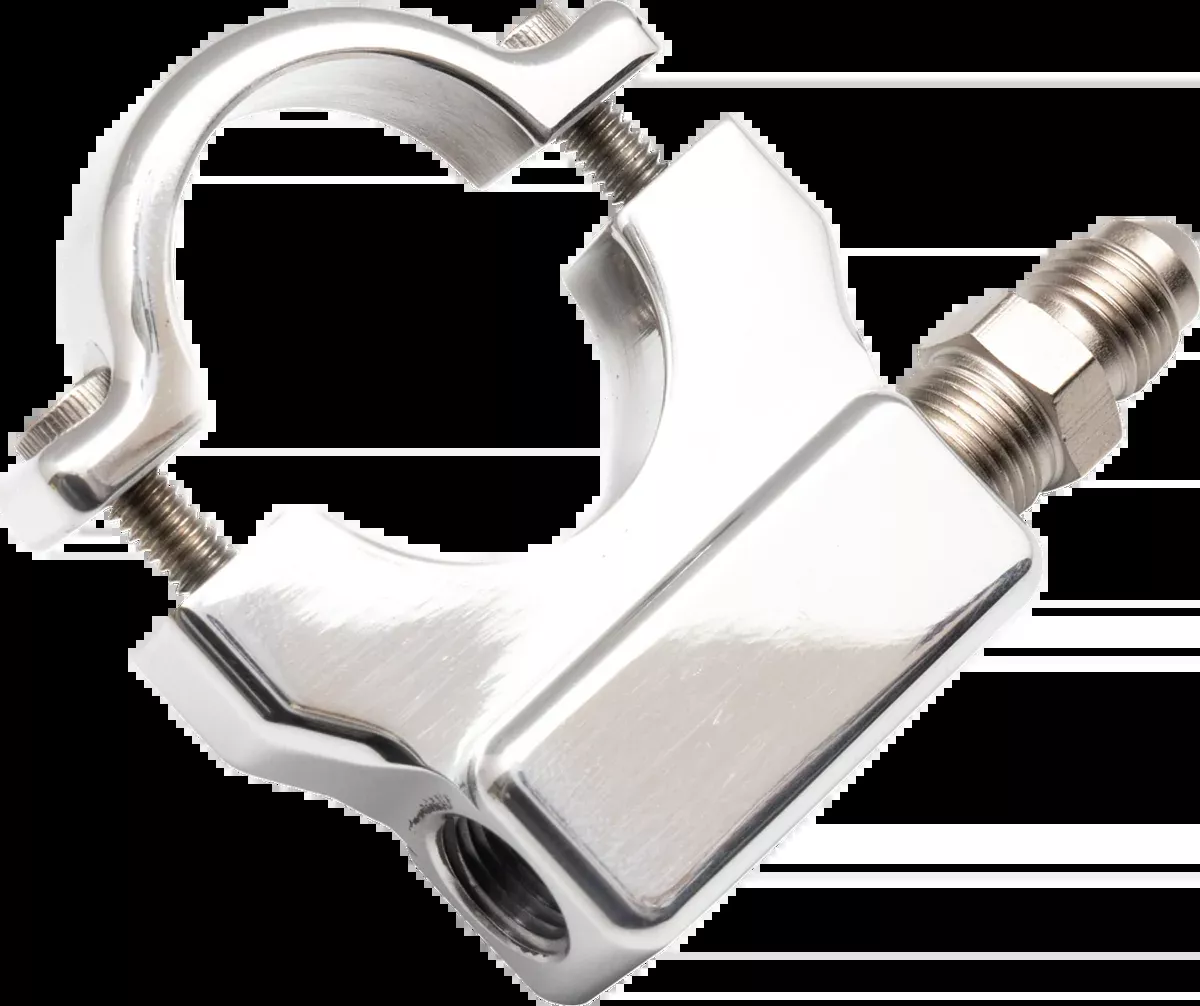 Oil Pressure Gauge Mount - 1" - Chrome