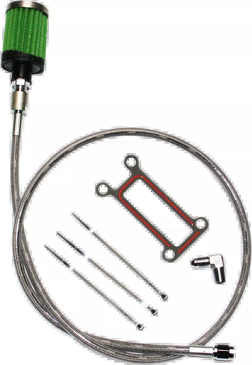 Oil Tank Breather Kit - Stainless - 99'-01' Touring