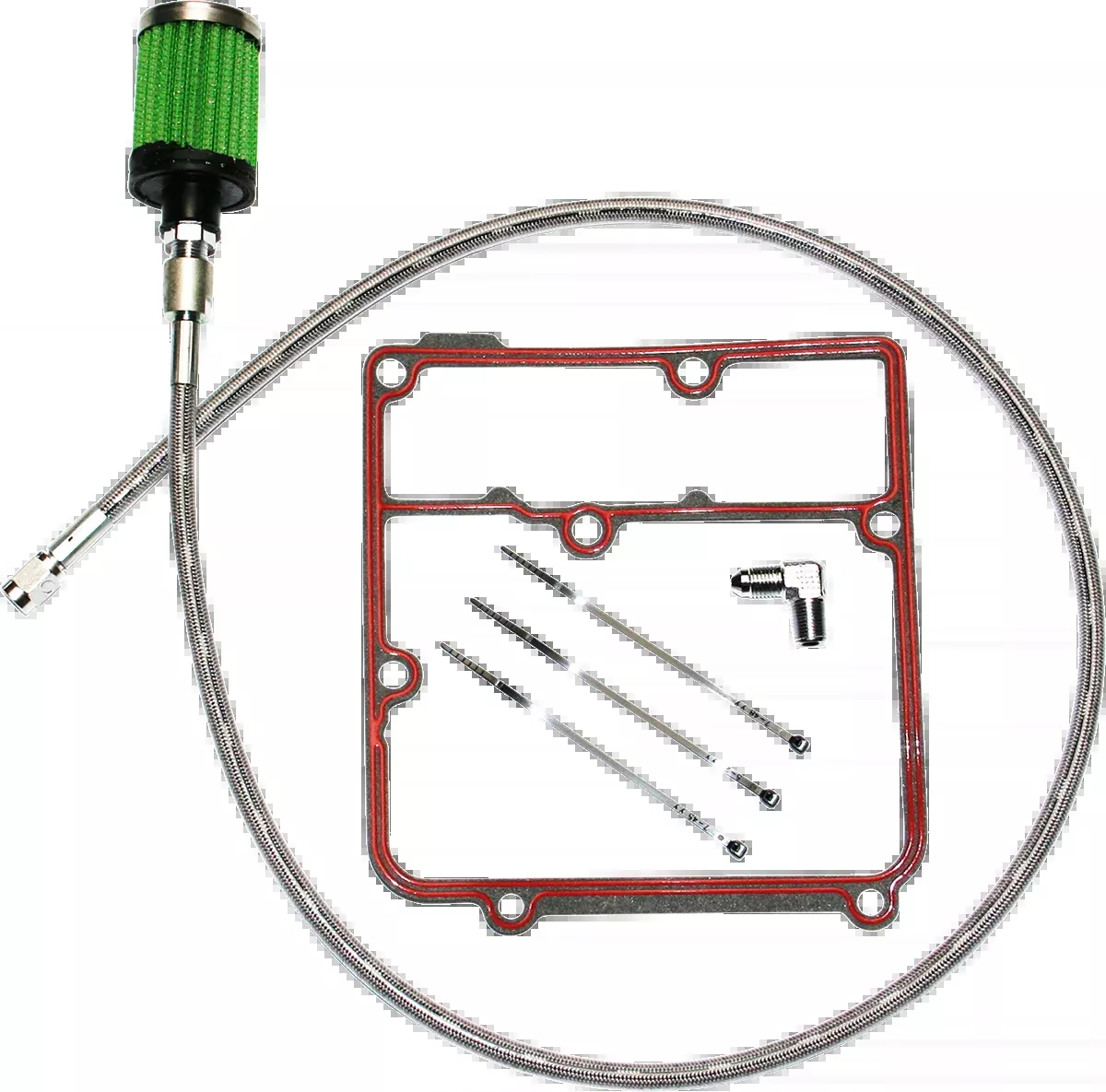 Oil Tank Breather Kit - Stainless - 99'-05' Dyna
