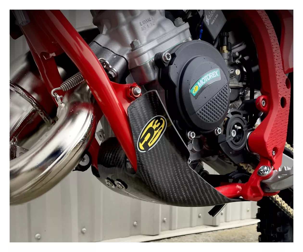 P3 Carbon Fiber Skid Plate KTM / Husqvarna / Gas Gas 50cc