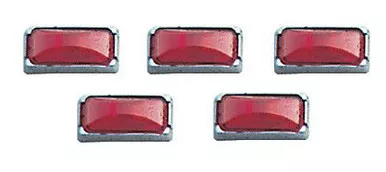 Pacer 20-300 Hi-Five Clear Chevy Style Cab Roof Light Kit, Pack of 5