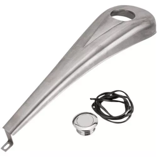 Paul Yaffe Bagger Nation Clean Chrome Steel Stretched Tank Dash Harley 08-15 FL