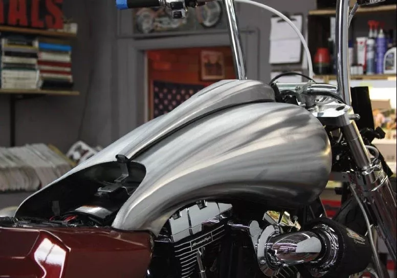 Paul Yaffe Bagger Nation Stretched Razor Back 6.5 Gallon Gas Tank Harley 10-19