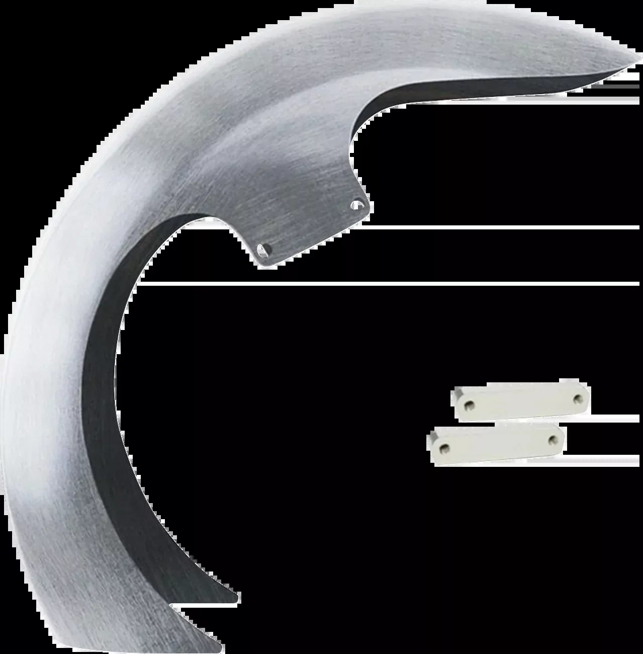 Paul Yaffe DEI Raw Steel Front Fender 2014-2024 Harley Touring FLHR 26" Wheel