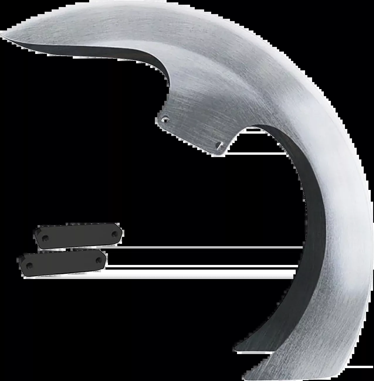 Paul Yaffe Silver DEI Steel Front Fender 1965-2013 Harley Touring FLTR 21" Wheel