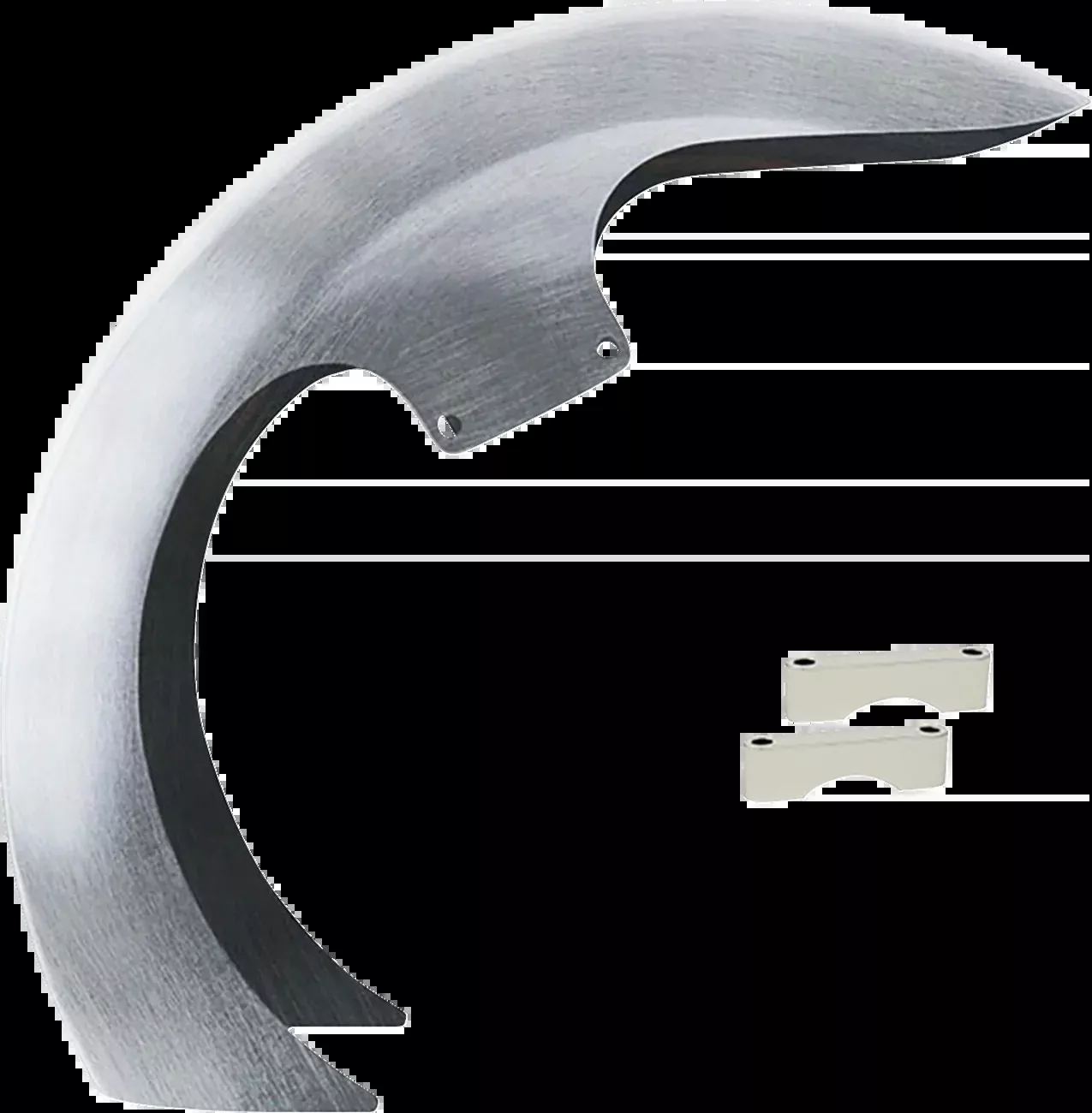 Paul Yaffe Silver DEI Steel Front Fender 1986-2013 Harley Touring FLHR 23" Wheel