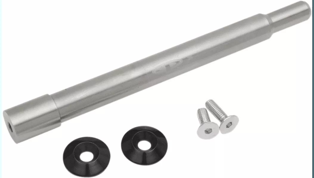 Paul Yaffe Y-Axle Custom Front Axle Kit with Smooth Style Axle Cover for '08-23 Harley Davidson Touring Models (Select Finish)