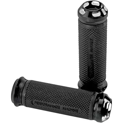 Performance Machine Black Apex Renthal-Wrapped Grip Set 0063-2043-BM
