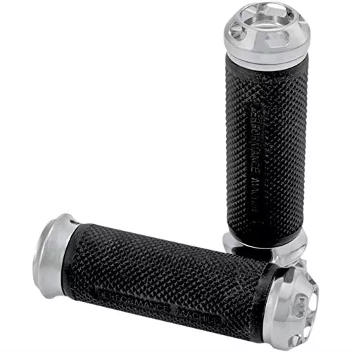 Performance Machine Chrome Apex Renthal-Wrapped Grip Set 0063-2043-CH
