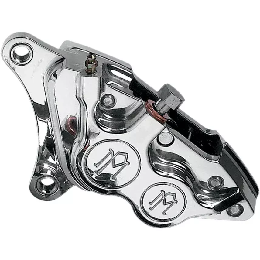 Performance Machine Chrome Left Caliper for Harley Touring Dyna Softail 00-15