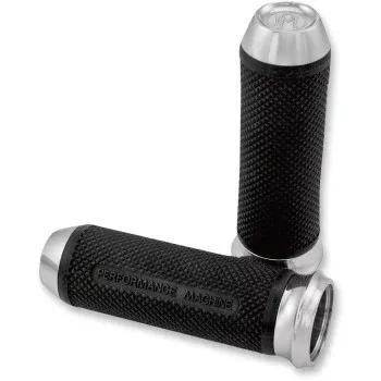 Performance Machine Elite Grips - 0063-2027-CH For Harley Motorcycles 1980-2020
