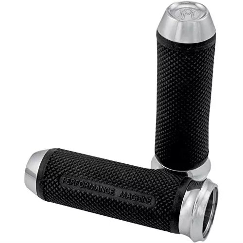 Performance MacHine Elite Grips Chrome for Harley-Davidson All Models 1984-2011