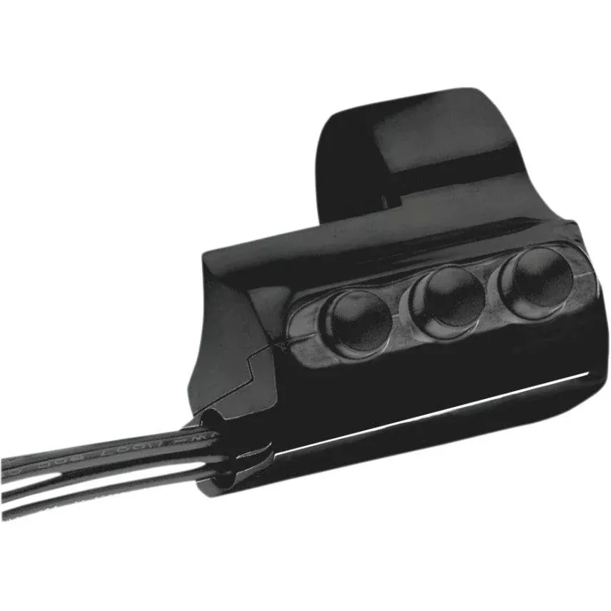 Performance Machine PM Black 3 Button Right Side Switch Housing Harley Custom
