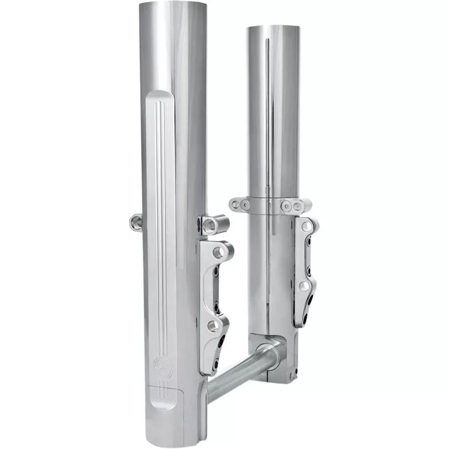 Performance Machine PM Chrome Dual Disc Lower Legs Sliders 14-18 FLH