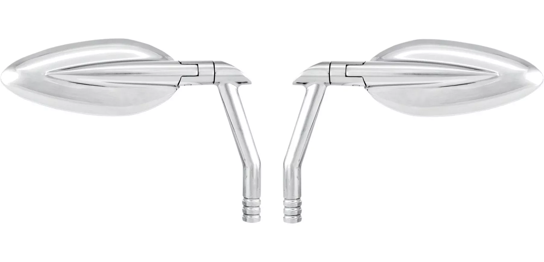Performance Machine PM Chrome Vision Blade Mirrors Pair Harley FLH Dyna Softail XL