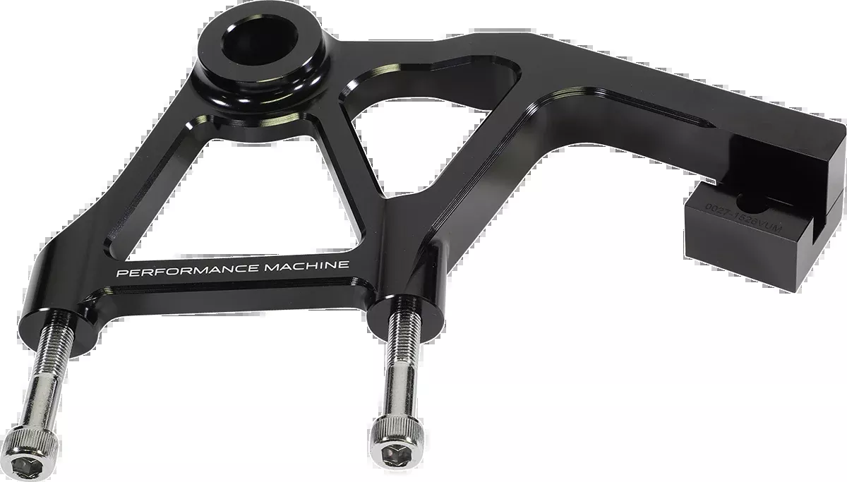 PERFORMANCE MACHINE (PM) Rear Radial Mount Caliper Bracket - Anodized Black 0023-1828AGNM-A-B