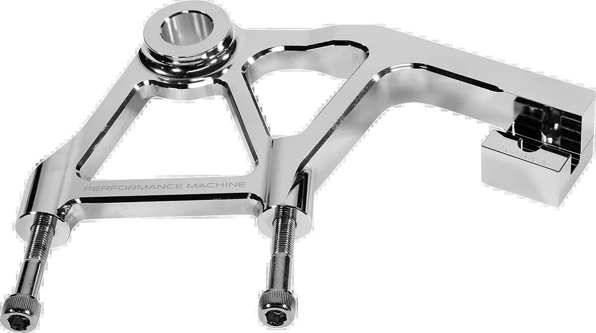 PERFORMANCE MACHINE (PM) Rear Radial Mount Caliper Bracket - Chrome 0023-1828AGNM-A-CH
