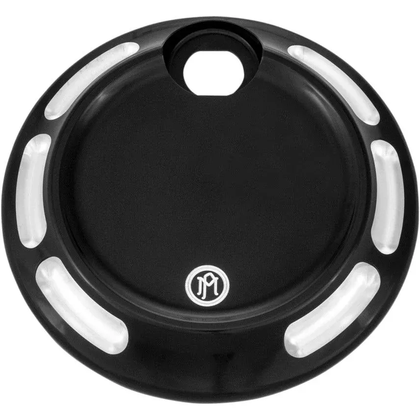 Performance Machine PMBlack Contrast Cut Apex Fuel Door 08-19 Harley Touring