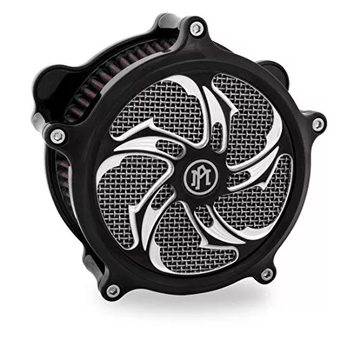Performance MacHine Super Gas Rival CC Air Cleaner Faceplate Black Ano H-D All