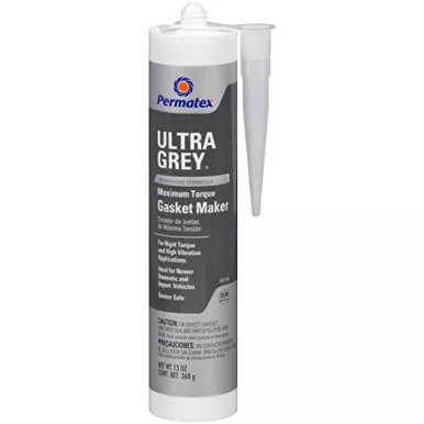 Permatex 82195 Ultra Grey Rigid High-Torque RTV Silicone Gasket Maker 13 oz