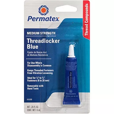Permatex Medium Strength Threadlocker Blue 6 Ml - 24200