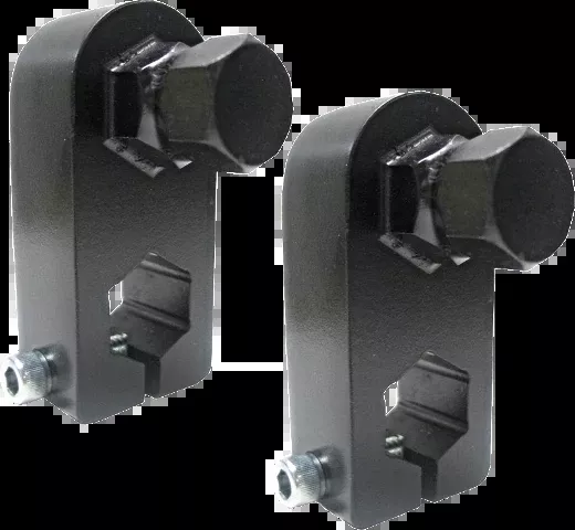 Pingel Black Rear Pair Passenger Floorboard Risers fits 2001-2017 Harley Softail