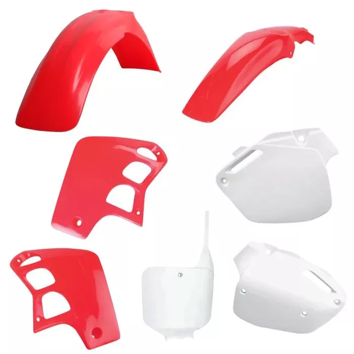 Polisport Plastics Polisport Replica Plastic Kit, Standard Kit Honda OEMColor 91330 fits 1995-2000 Honda CR500R