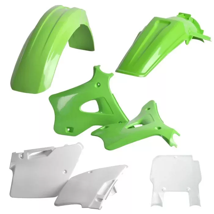 Polisport Plastics Polisport Replica Plastic Kit, Standard Kit OEMCOLOR 91339 fits 1994-1995 Kawasaki KX125, KX250