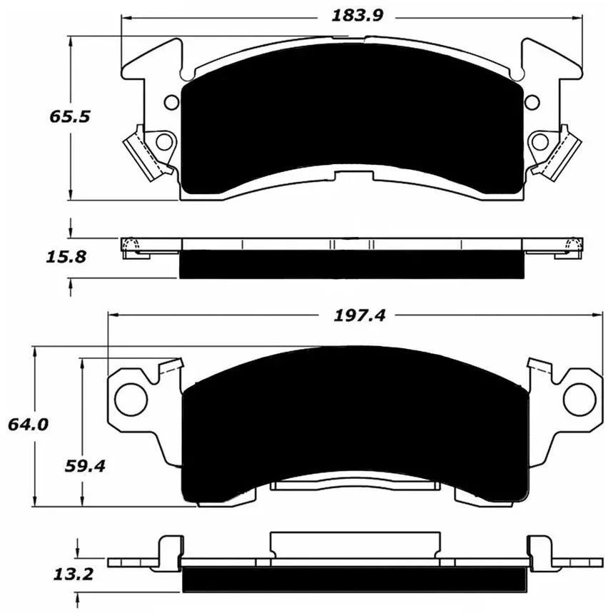 Porterfield Brake Pads for 1970 CHEVROLET MALIBU w/Front Discs