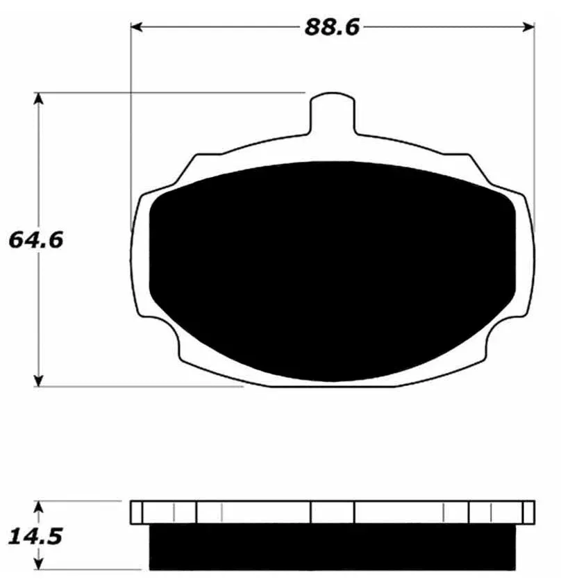 Porterfield Brake Pads for 1972 MG MGB GT Spicer