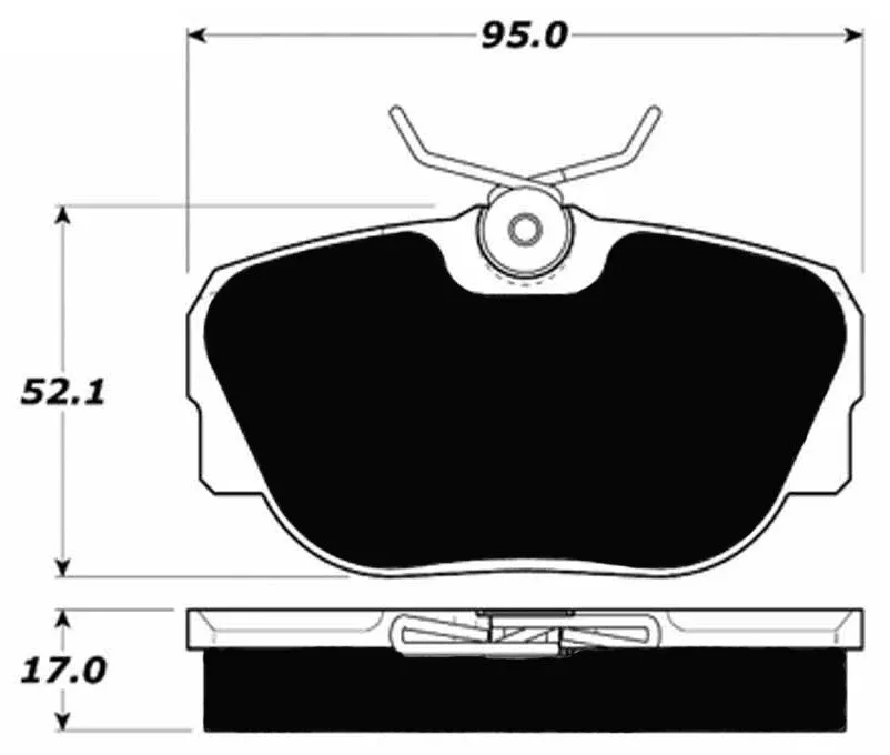 Porterfield Brake Pads for 1991 MERCEDES-BENZ 190E 2.6L w/o ASR