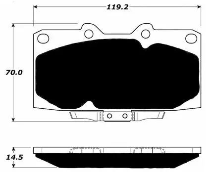 Porterfield Brake Pads for 1991 NISSAN SKYLINE GTR R32