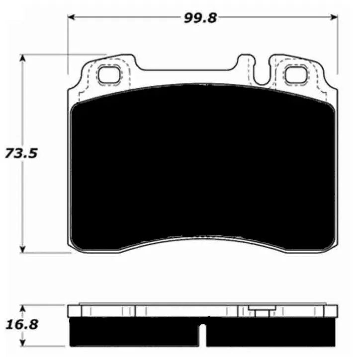 Porterfield Brake Pads for 1993 MERCEDES-BENZ 500SL