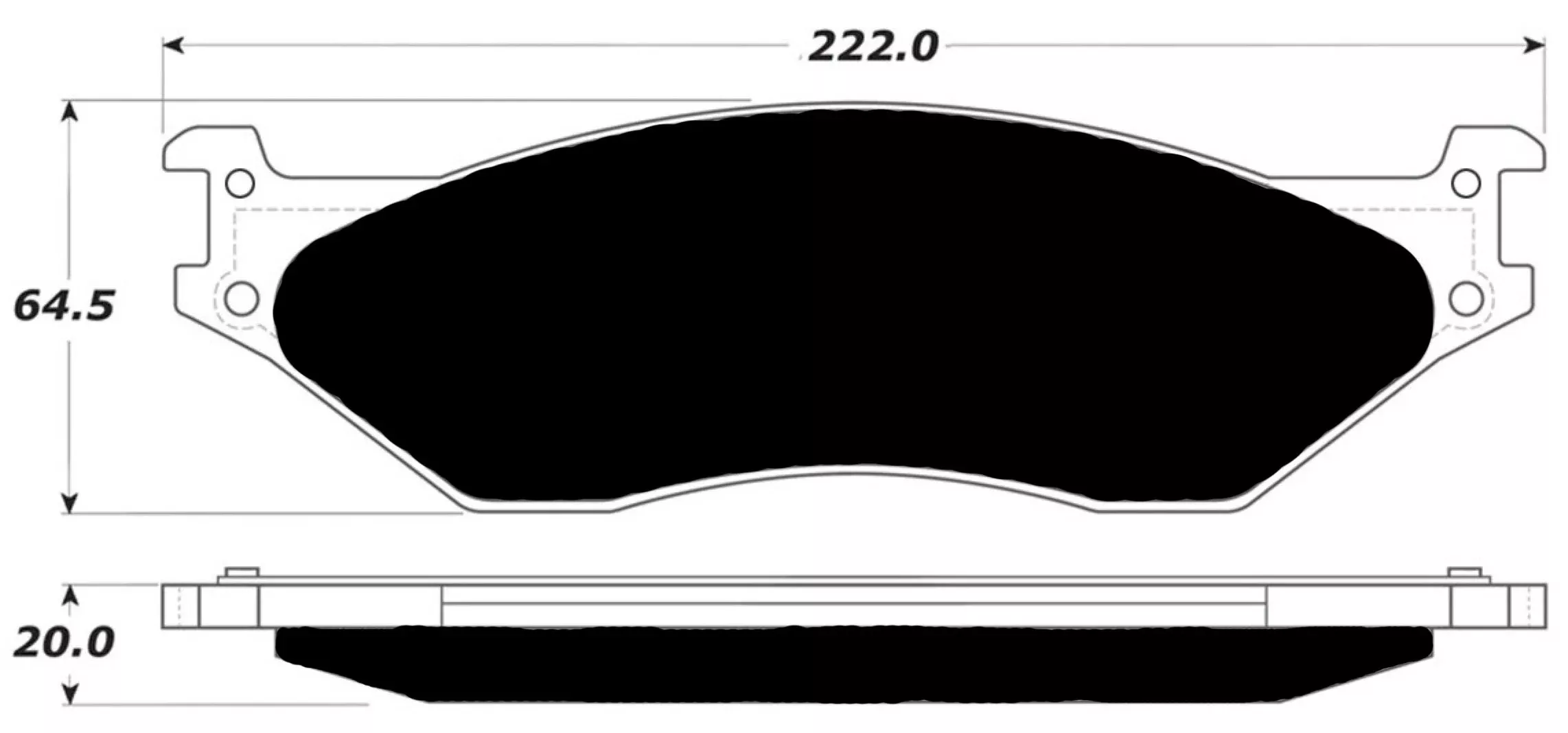 Porterfield Brake Pads for 2006 FORD F550 Super Duty