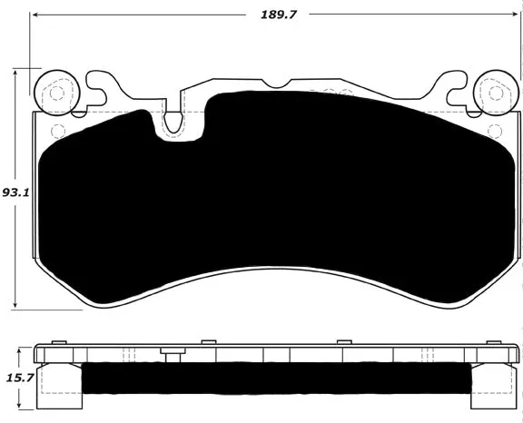 Porterfield Brake Pads for 2014 AUDI RS7 - w/Iron Discs