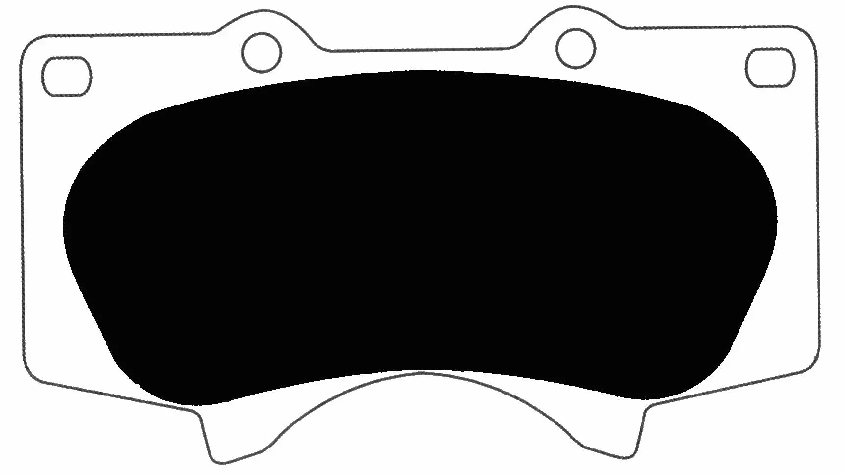 Porterfield Brake Pads for 2016 TOYOTA TACOMA 2WD 6 Lug