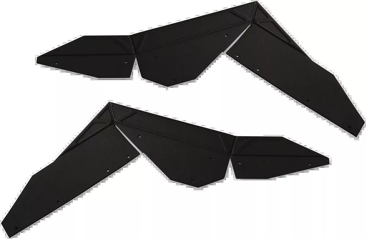 Powermadd Black UTV Front Fender Flare Extension Kit 2009-2014 Polaris RZR 800