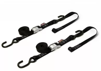 Powertye Cam Buckle Soft-Tye Tie-Downs Black/Black 1"X6' - 23622