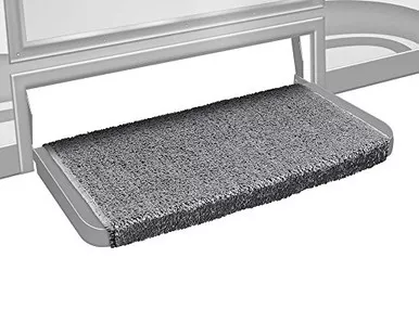 Prest-O-Fit 2-1073 Wraparound Plus RV Step Rug Stone Gray 20 Inch Wide