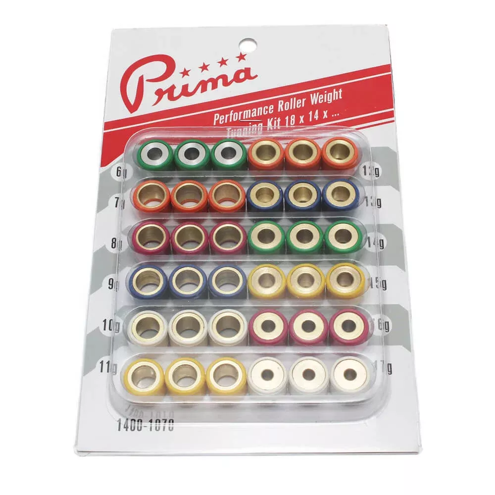 Prima 18×14 Roller Weight Tuning Kit | GY6 Genuine SYM KYMCO