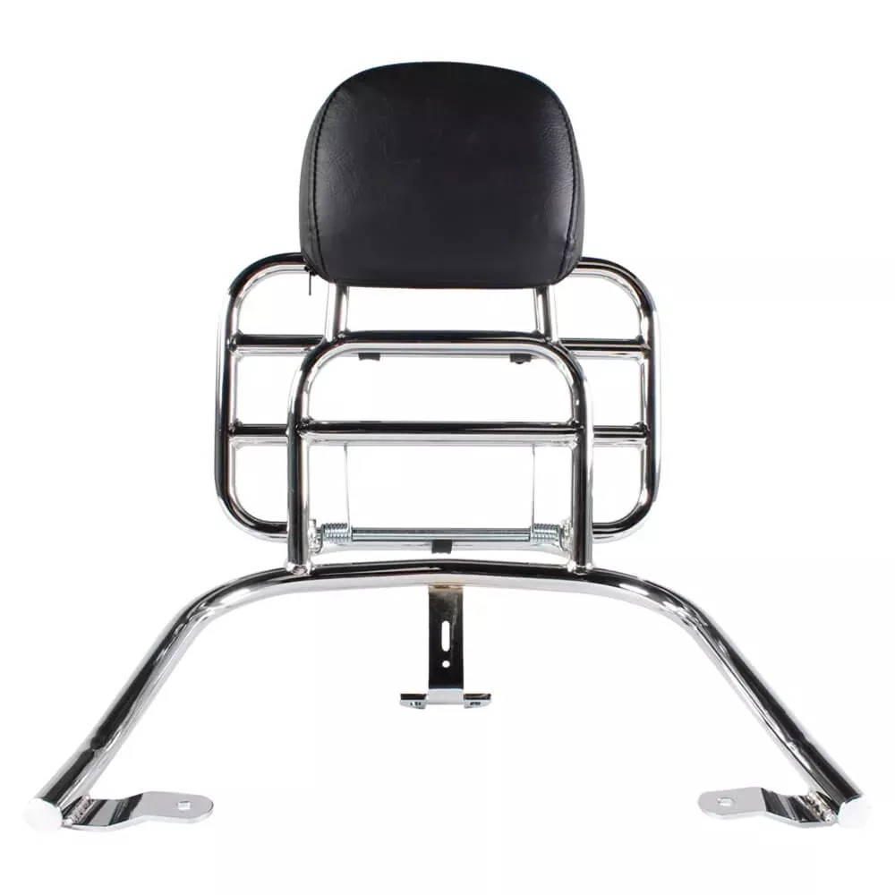 Prima Folding Rear Rack & Backrest Chrome | Vespa GTS/GTV