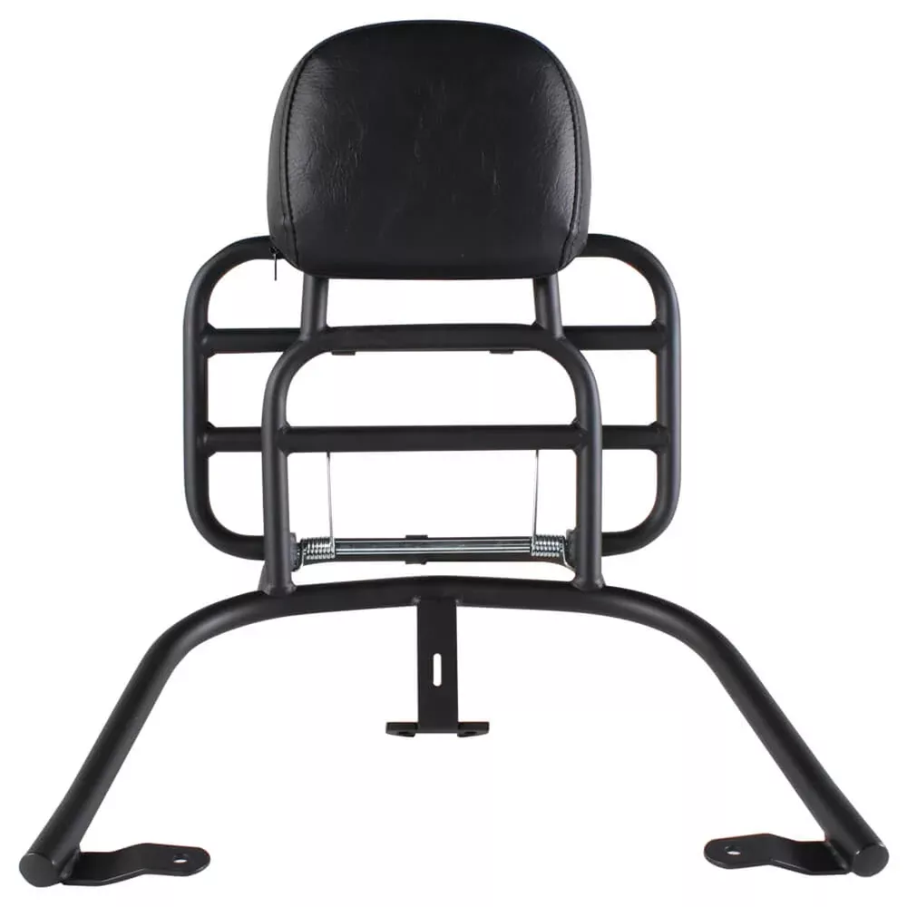 Prima Rear Rack w/ Backrest Black | Vespa Primavera Sprint