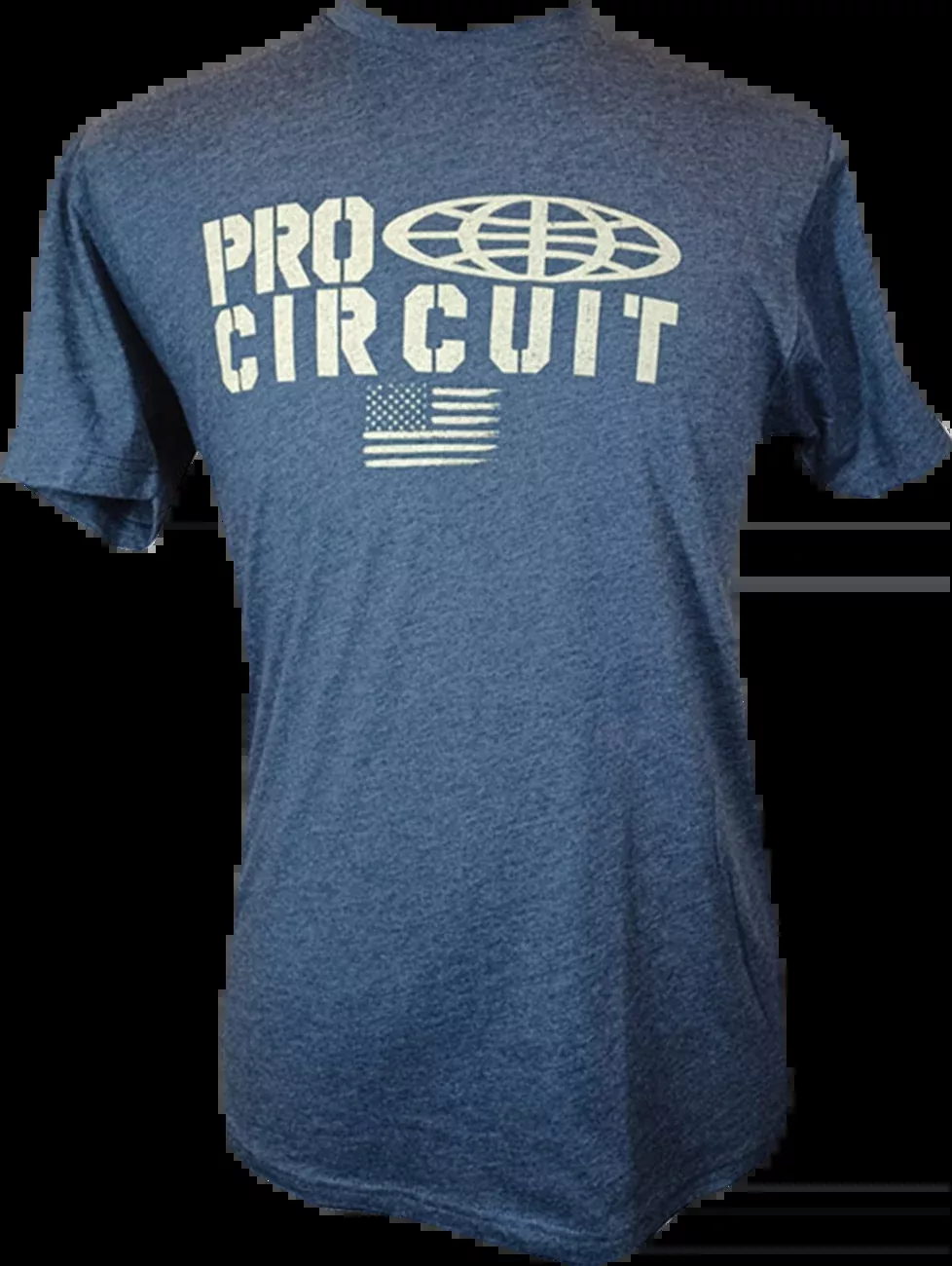 Pro Circuit Logo Flag T-Shirt – Heather Navy – 3XL-646200-060