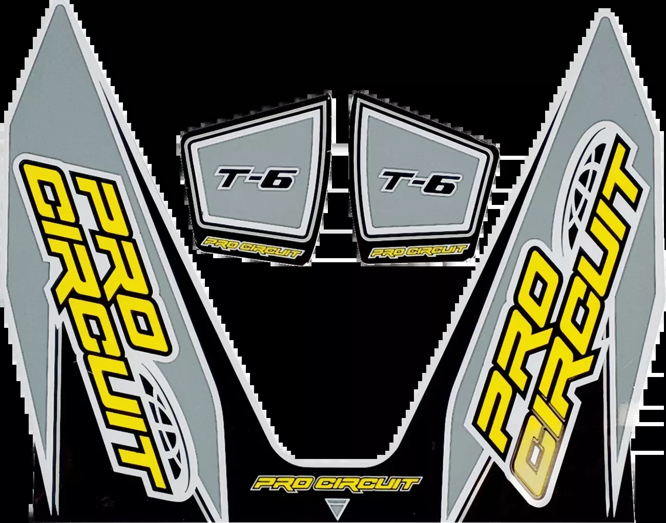 Pro Circuit T-6 Decal – Gray-DC22T6-GRAY