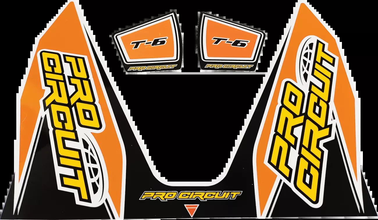 Pro Circuit T-6 Decal – Orange-DC22T6-ORANGE
