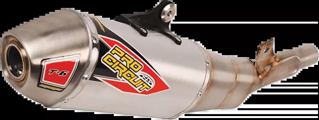 Pro Circuit T-6 Slip-On Muffler – Stainless Steel-0122445A
