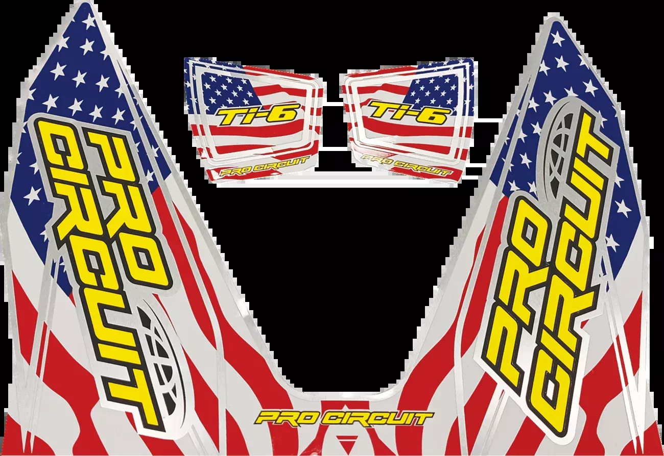 Pro Circuit Ti-6 Decal – Stars and Stripes-DC22TI6-SS
