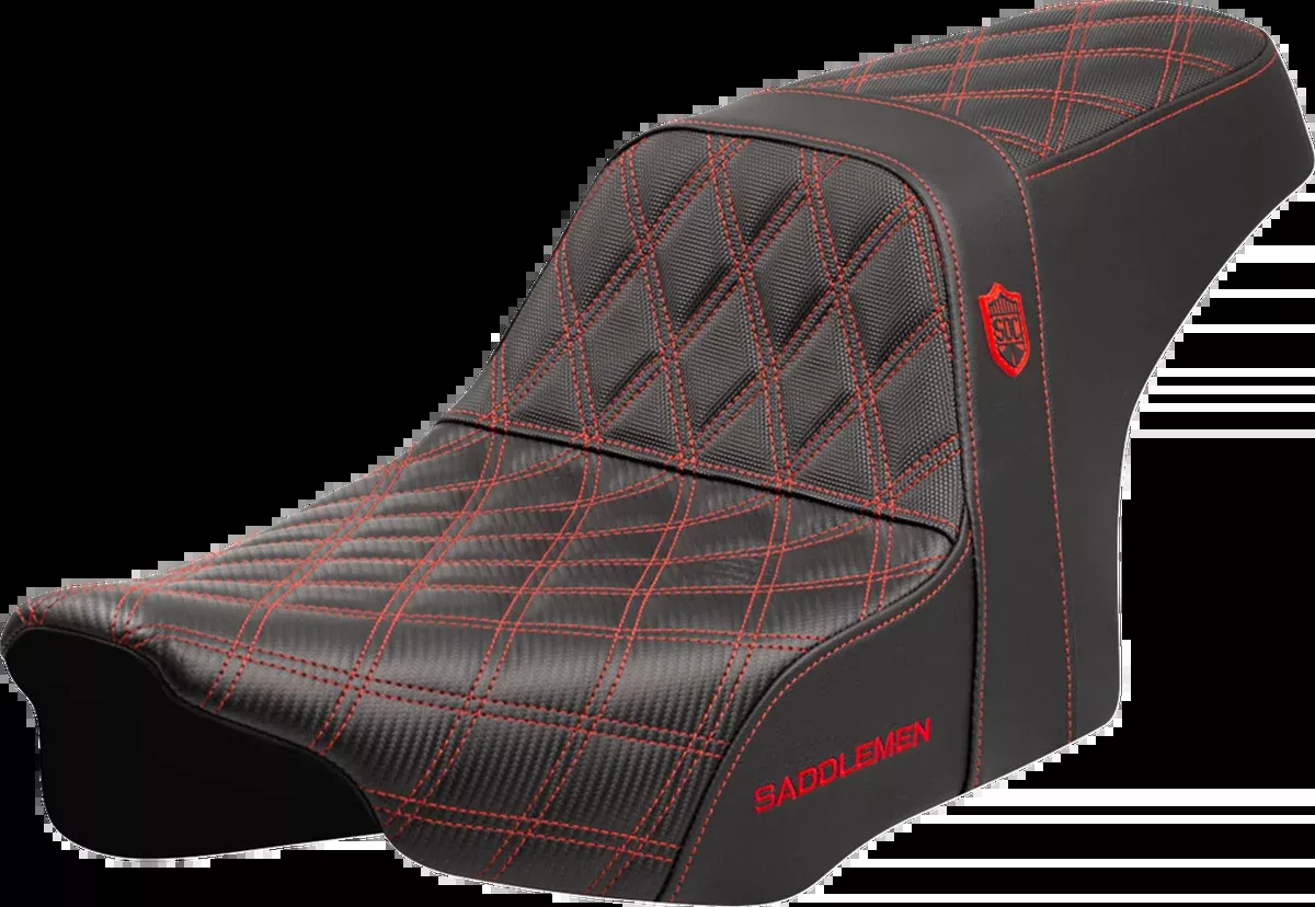 Pro Series SDC Performance Seat - Red Stitching - w/o Backrest - FLT/FLH '23-'24