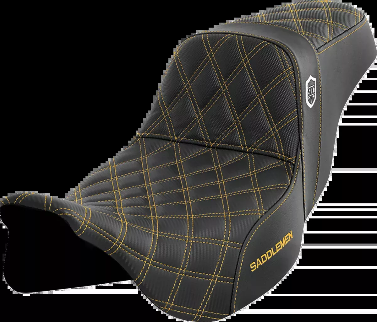 Pro Series SDC Performance Seat - w/o Backrest - Gold Stitch - FLH/FLT '08-'23
